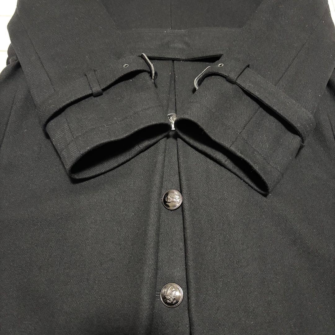 美品 バーバリーブラックレーベル★カシミヤ混 ナポレオンコート メンズ Mサイズ