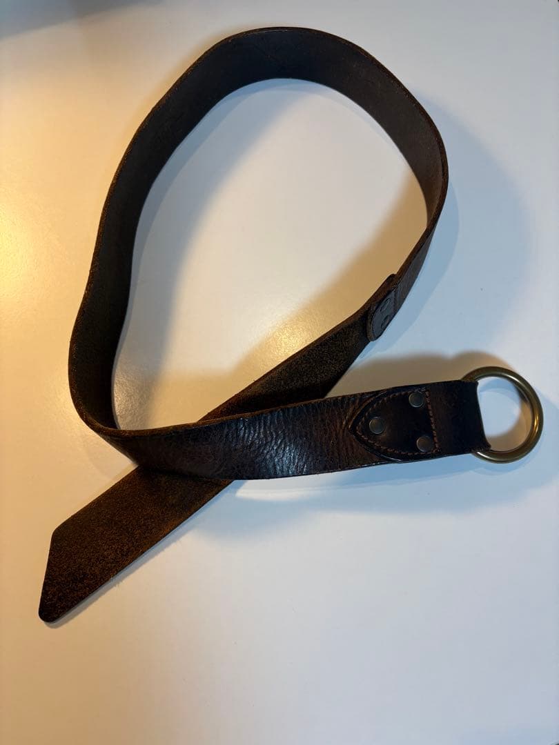 RRL リングベルト　レザー　ラルフローレン　34