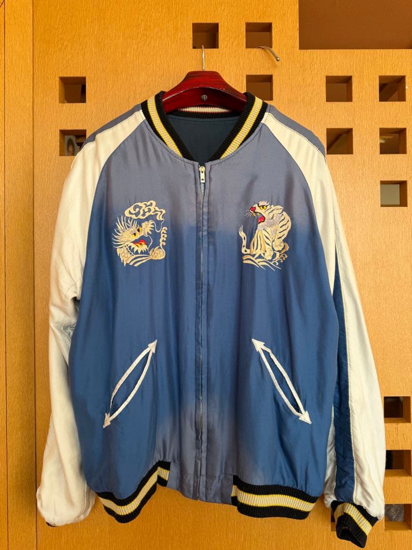 テーラー東洋 TAILOR TOYO スカジャン XL 鷲 × 龍 寅 刺繍