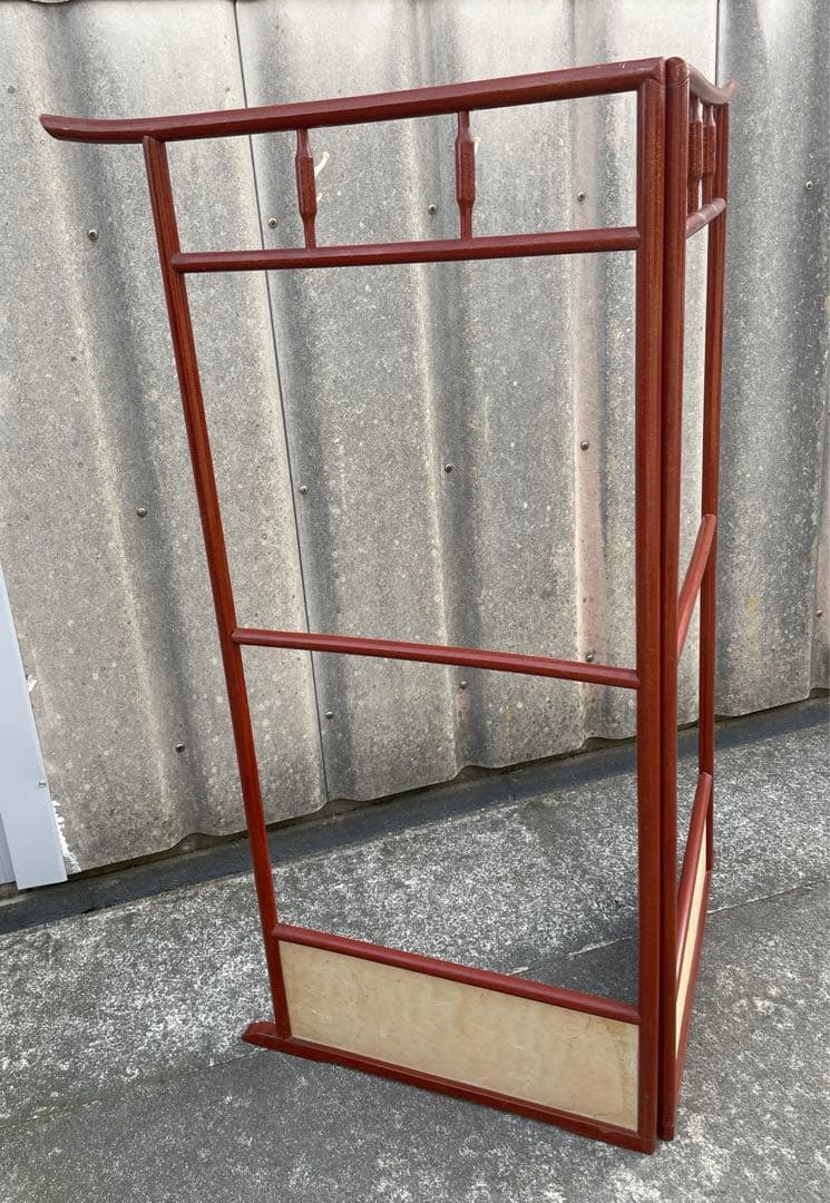 稀少/古道具/当時物/無垢材/木製/衣紋掛け/衣桁/着物掛け/22