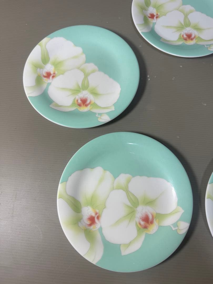 2586 香蘭社　胡蝶蘭　皿　5客　未使用