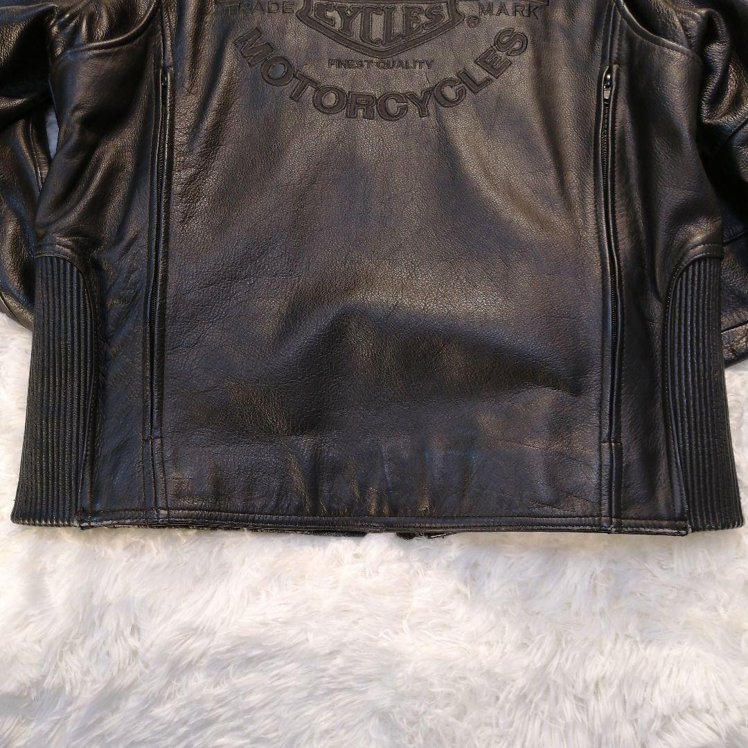 【激レア】ハーレーダビッドソン 本革 レザーライダースジャケット サイズL