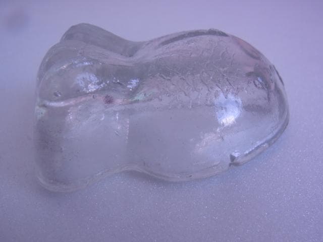 戦前　金魚型　ガラス　ぺろぺろ　とろとろ　古い菓子型　昭和初期　大正　型吹き