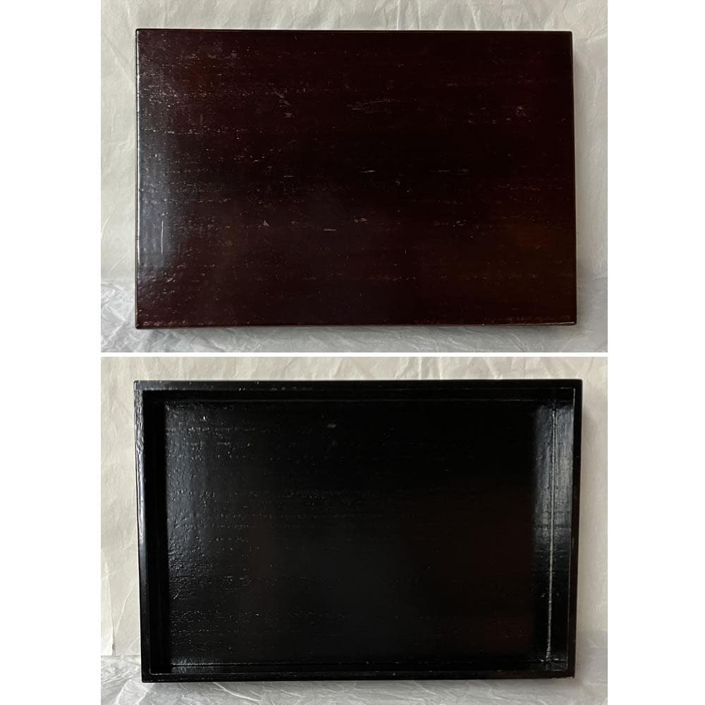 F1448 茶箱 利休茶箱 野点 抹茶碗 仁清銘 振出 黄瀬戸 棗 蒔絵 茶道具