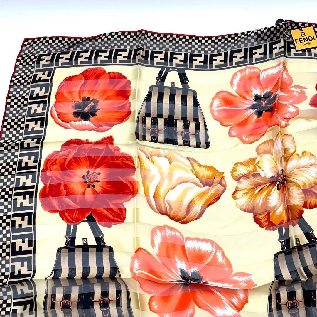 【未使用】FENDI フェンディ スカーフ ペカン バッグ柄 FF