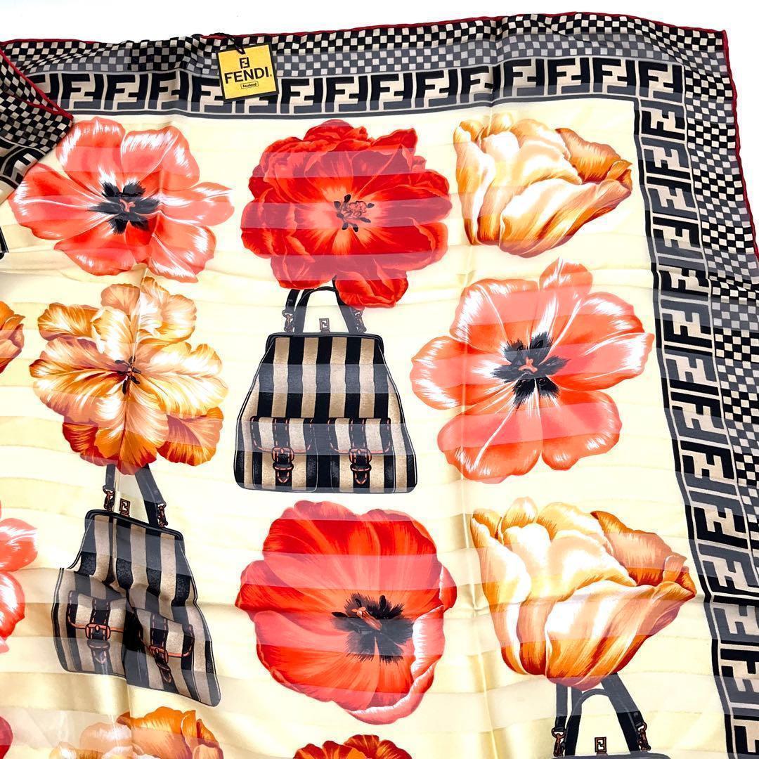 【未使用】FENDI フェンディ スカーフ ペカン バッグ柄 FF