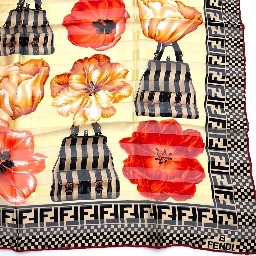 【未使用】FENDI フェンディ スカーフ ペカン バッグ柄 FF