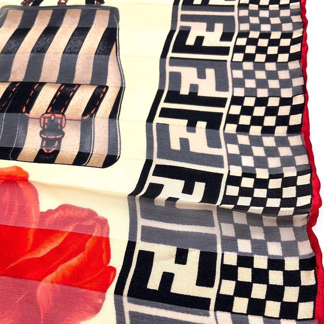 【未使用】FENDI フェンディ スカーフ ペカン バッグ柄 FF