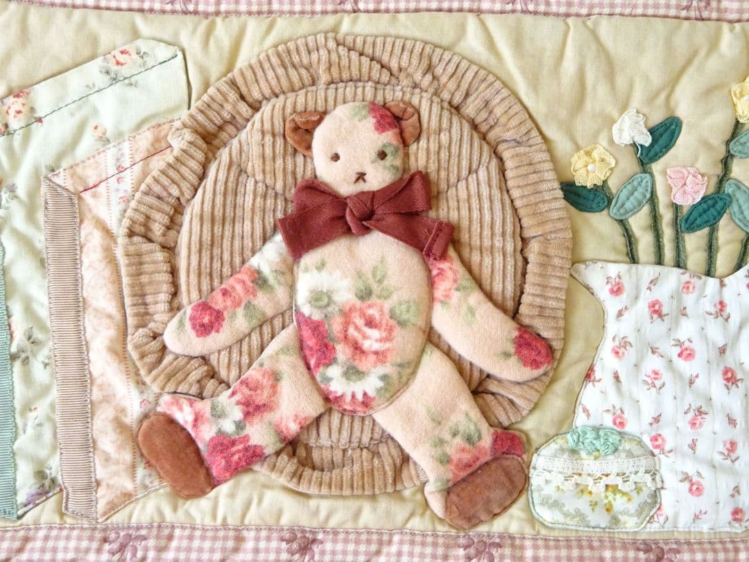 マニー　ベア　ウォールポケット　コラージュ　イマン　ローズ