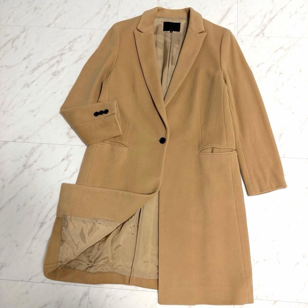 【極美品】完売品✨️ICB カシミヤ 大きいサイズ 44 チェスター コート