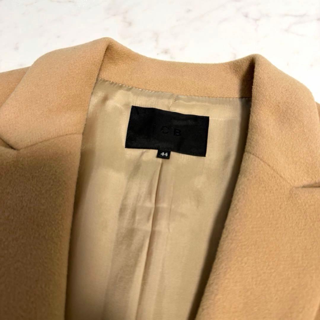 【極美品】完売品✨️ICB カシミヤ 大きいサイズ 44 チェスター コート
