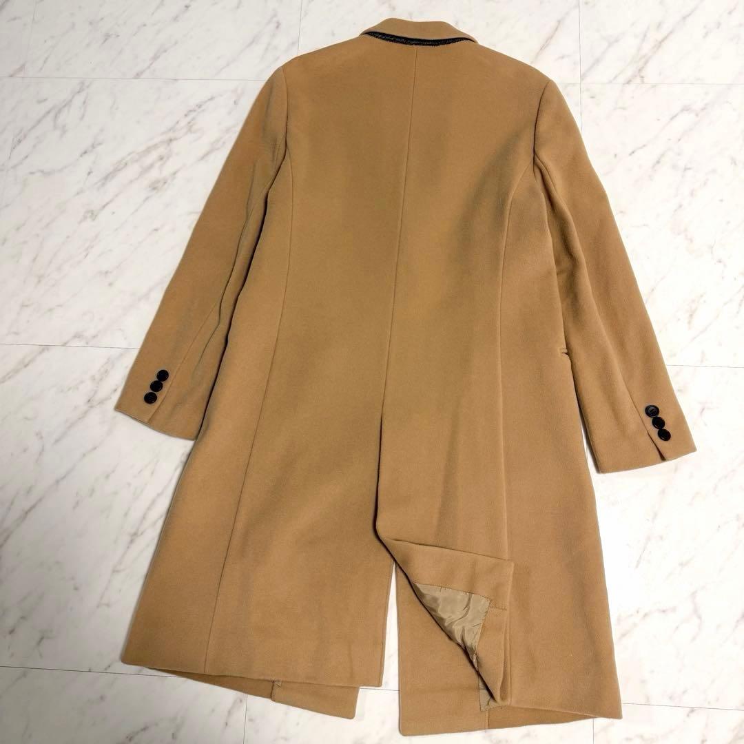 【極美品】完売品✨️ICB カシミヤ 大きいサイズ 44 チェスター コート