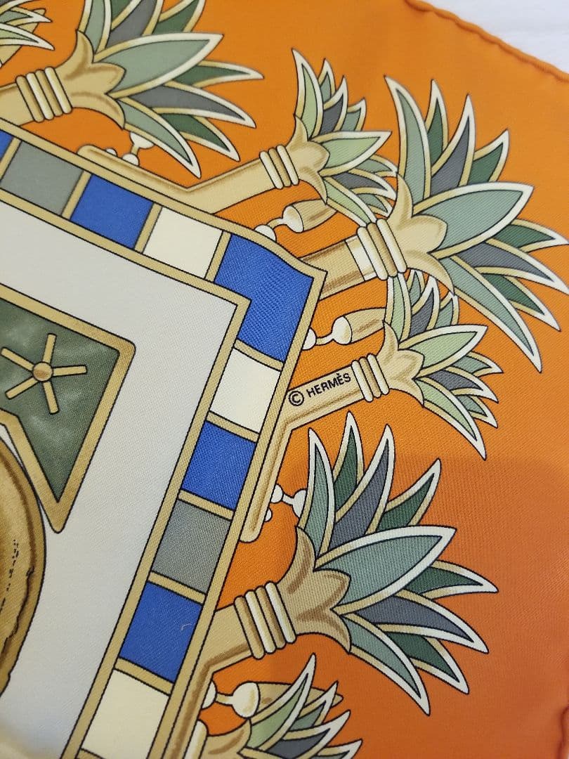 新品 エルメス HERMES カレ 90 スカーフ ナイルの宝