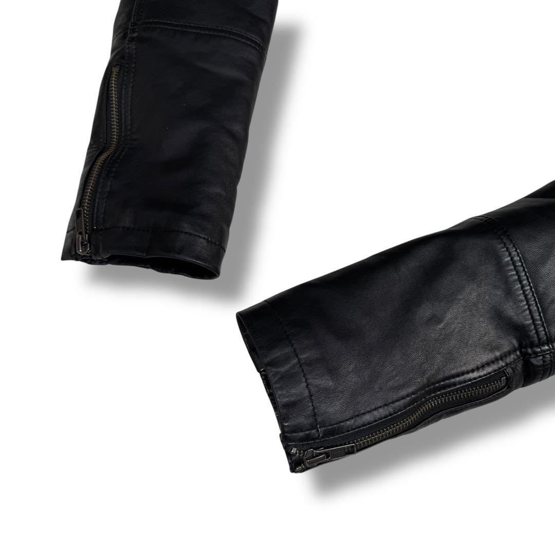 美品 DEGNER ラムレザー ライダース 2way シープレザージャケット L