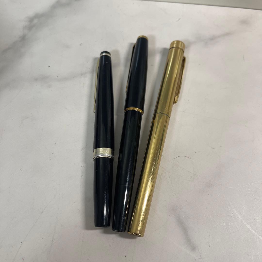 モンブラン、パイロット、シェーファー万年筆3本セット20230103