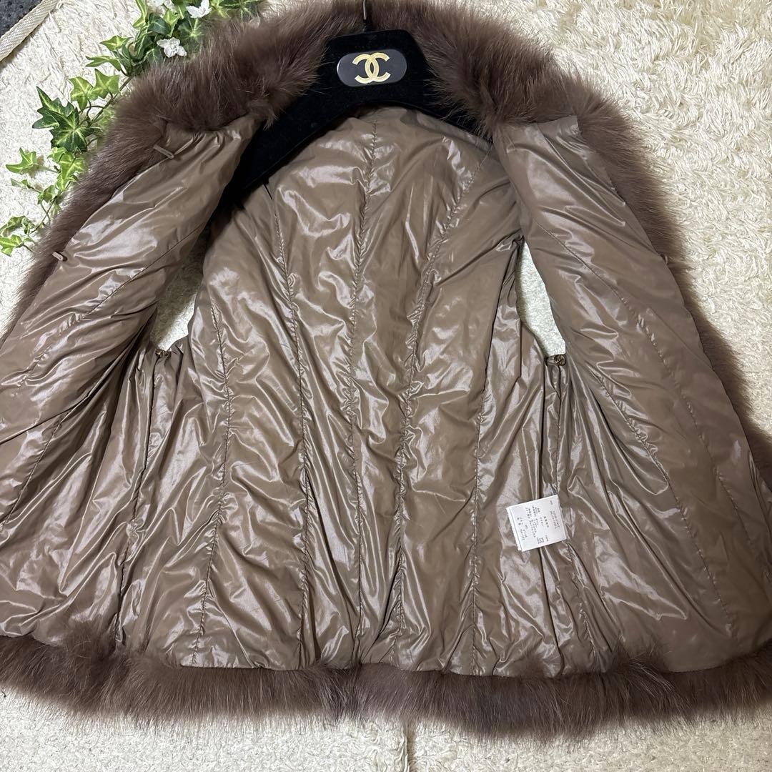 はなみん　Cara ラムレザージャケット ファーダウンベスト フォックス