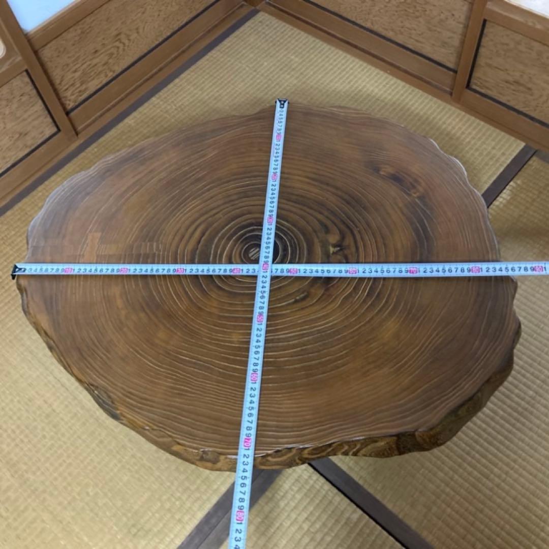 座卓 机 ローテーブル ちゃぶ台 年輪 木目 木製 和風 和室 家具 レトロ