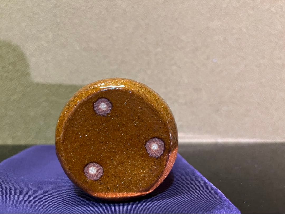 GACHAN様　文化勲章　十代大樋長左衛門　掛花入　蓋置