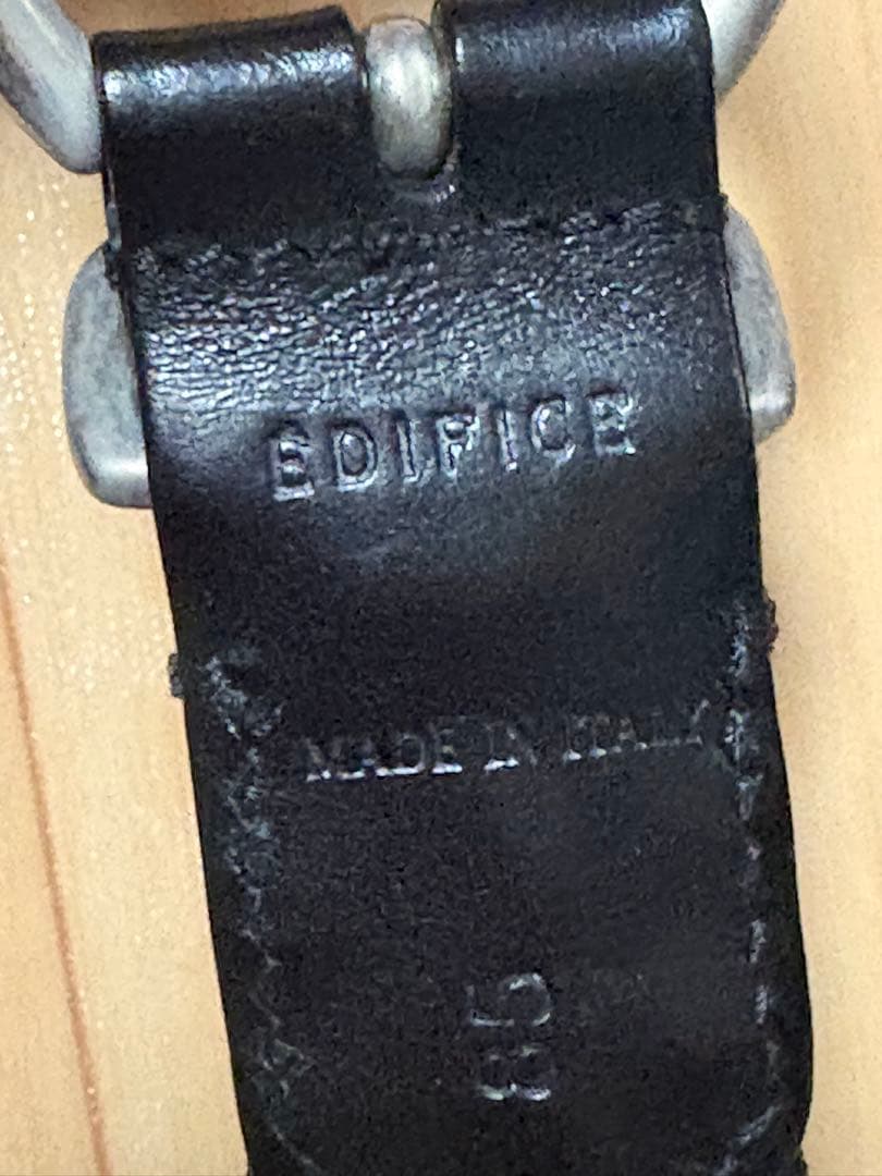 Anderson's ダブルリングバックルメッシュレザーベルトEDIFCE別注