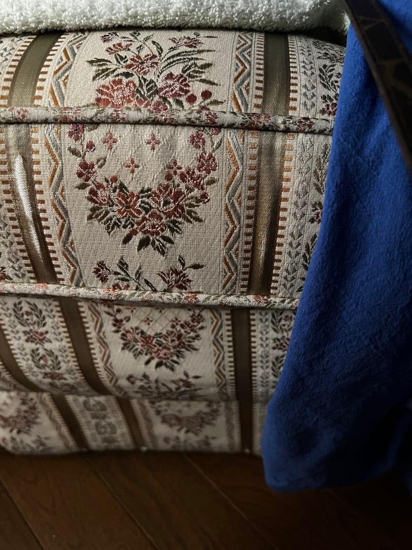 【ア*ダ】ドマーニdomani花柄ソファ三人掛けヴィンテージカリモク