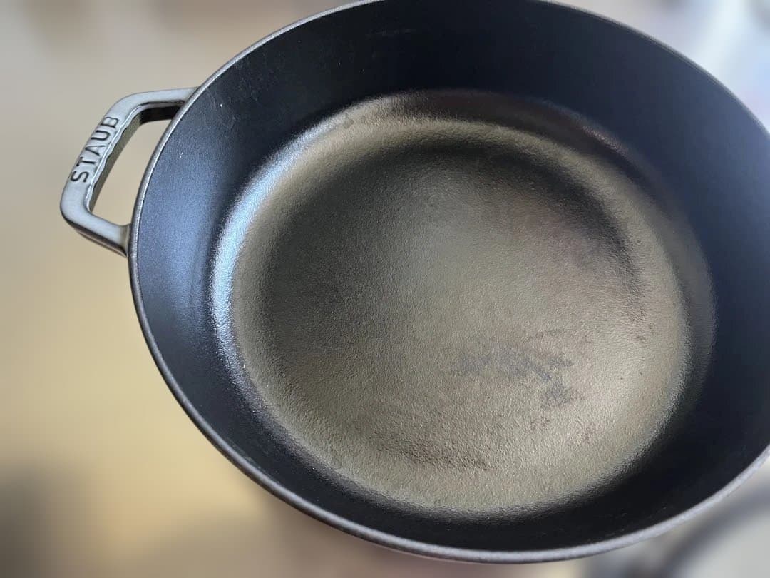 STAUB 鋳鉄 両手鍋 26cm グレー