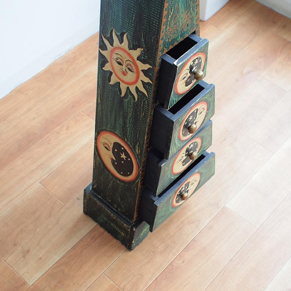 バリ島 スーベニア 三角チェスト 民芸品 アジアン雑貨 珍品