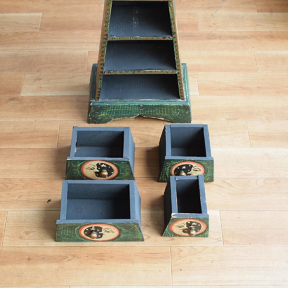 バリ島 スーベニア 三角チェスト 民芸品 アジアン雑貨 珍品