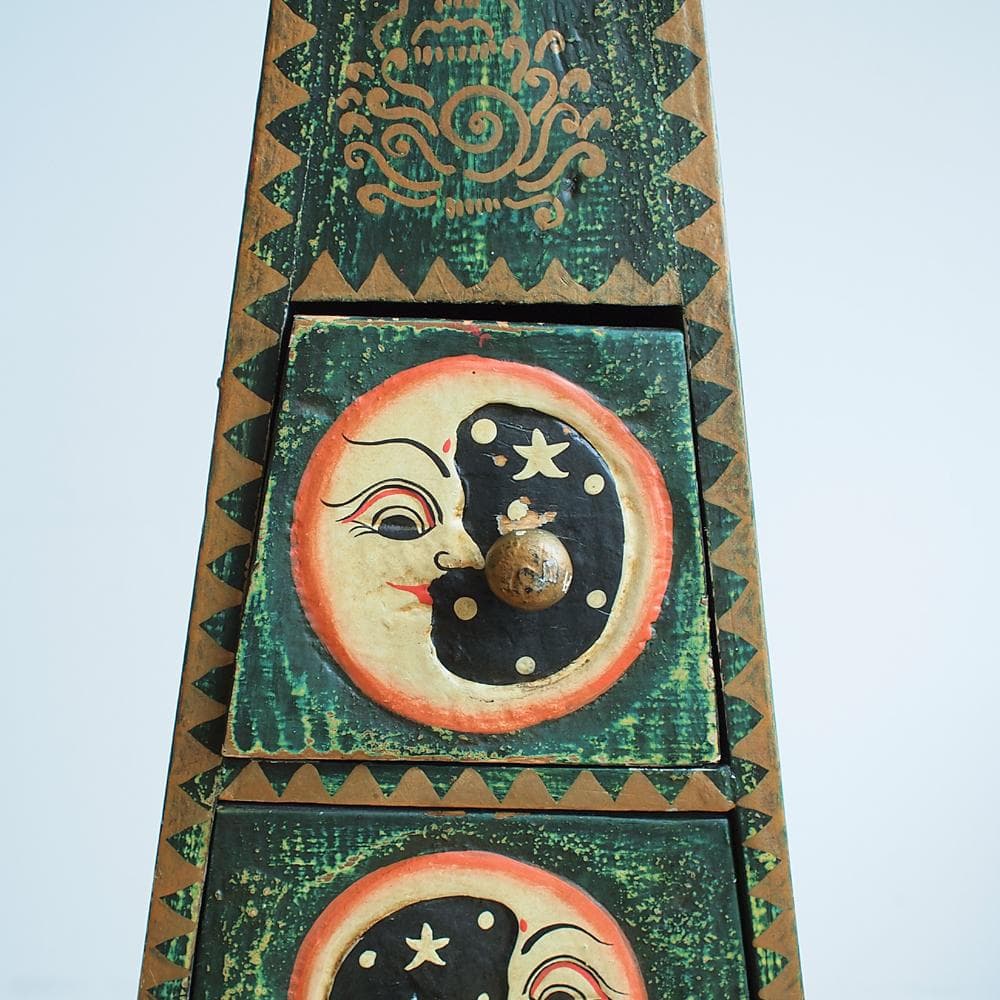 バリ島 スーベニア 三角チェスト 民芸品 アジアン雑貨 珍品