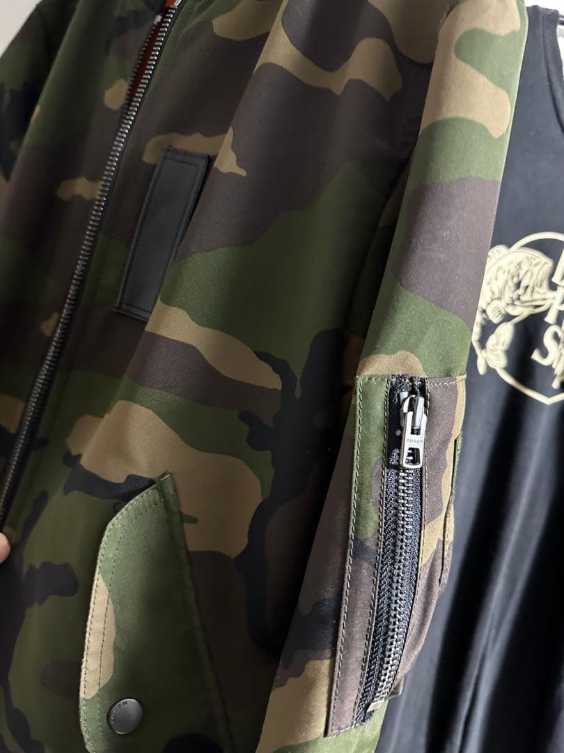 COACH MA-1 ボンバージャケット F56282 フライト カモフラ S