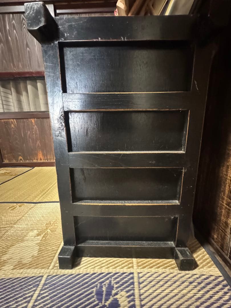 【高級】【良品】【限定4/20マデ】和風 茶箪笥(黒) Btype