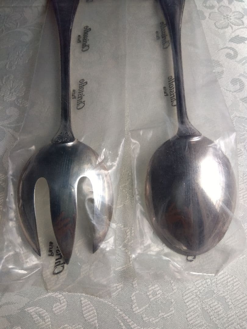 【未開封】クリストフル　マルメゾン　サラダサービングフォーク＆サービングスプーン