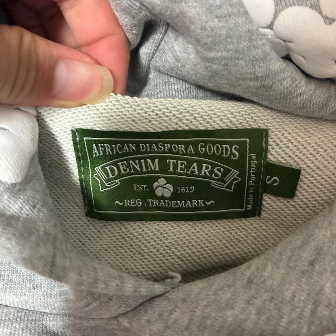 DENIM TEARS グレー 花柄 パーカー S