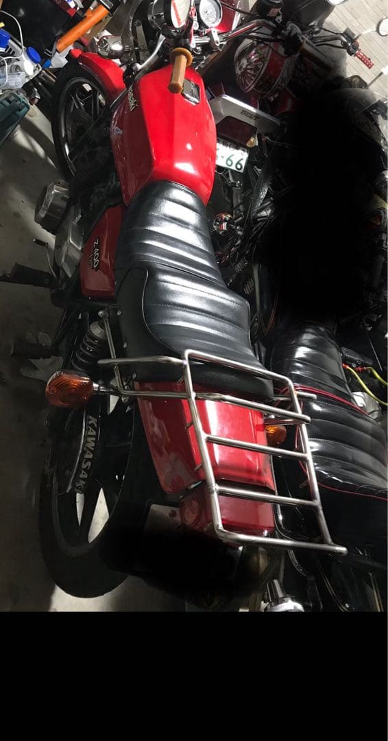 Z400FX用タンデムバー　リアキャリア