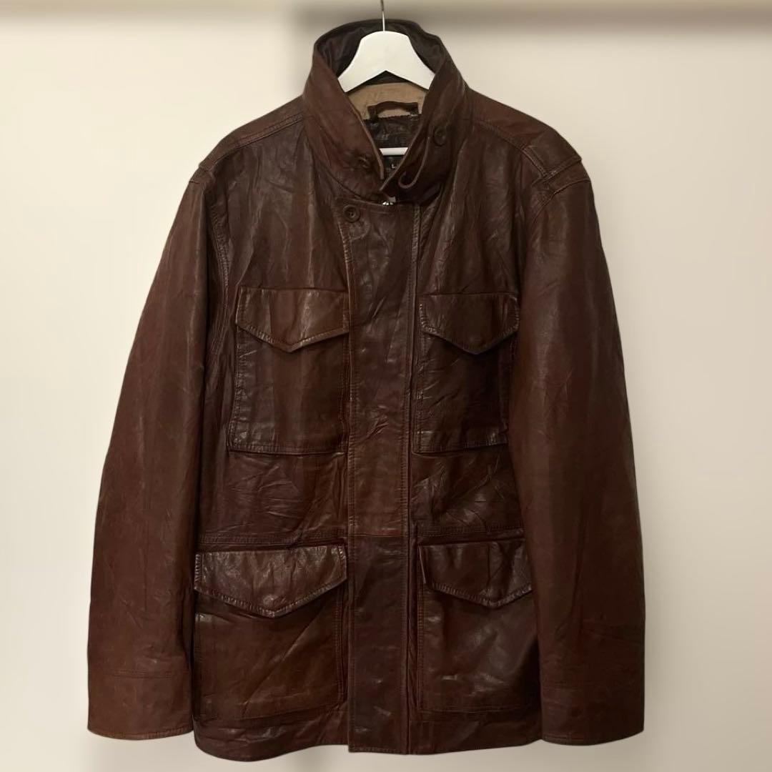 [良風合い]Vintgage M-65 レザージャケット　90s