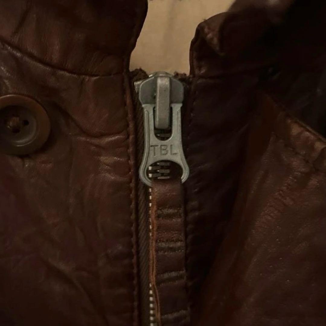 [良風合い]Vintgage M-65 レザージャケット　90s