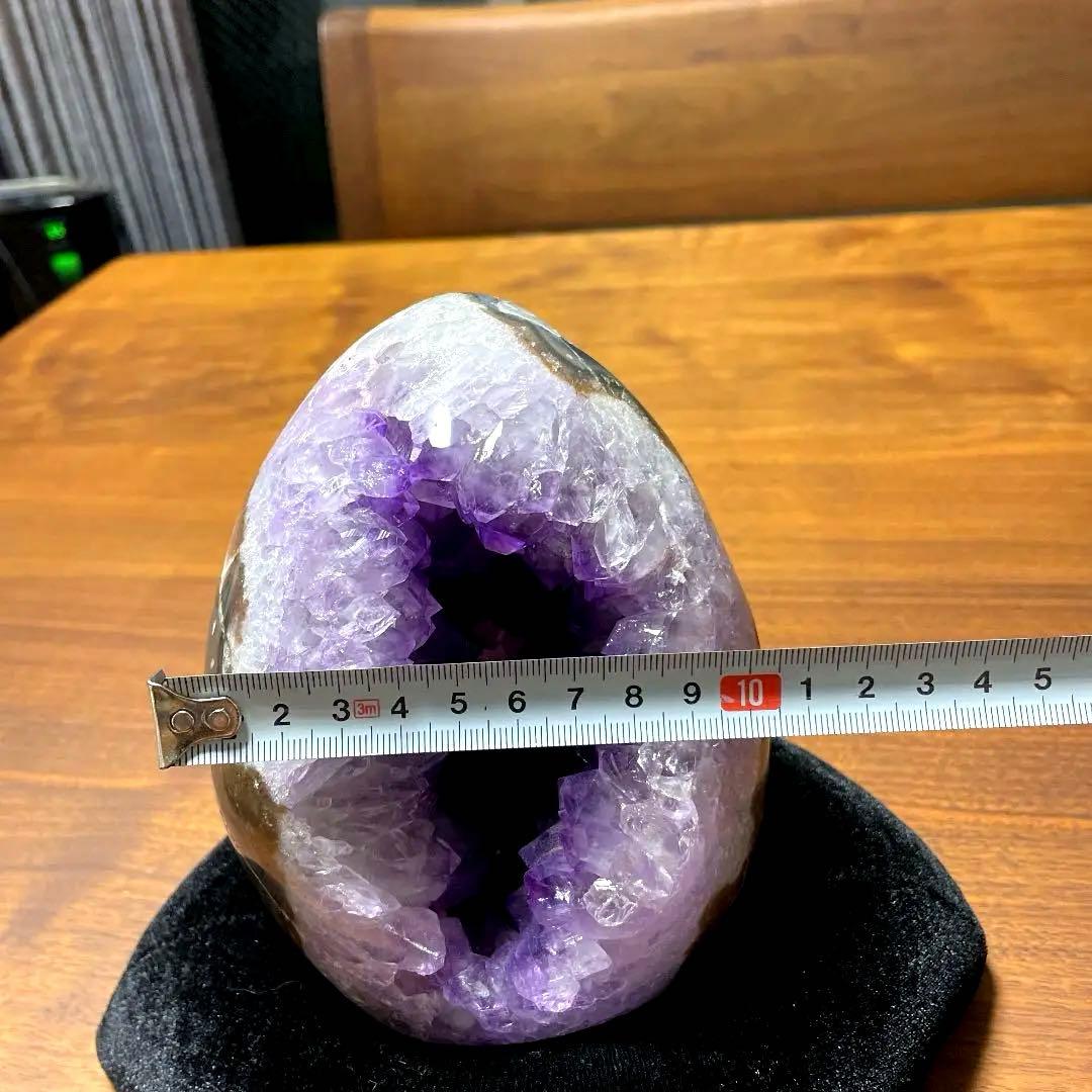 ウルグアイ　アメジスト　エッグ　水晶　天然石　原石　パワーストーン　クリスタル
