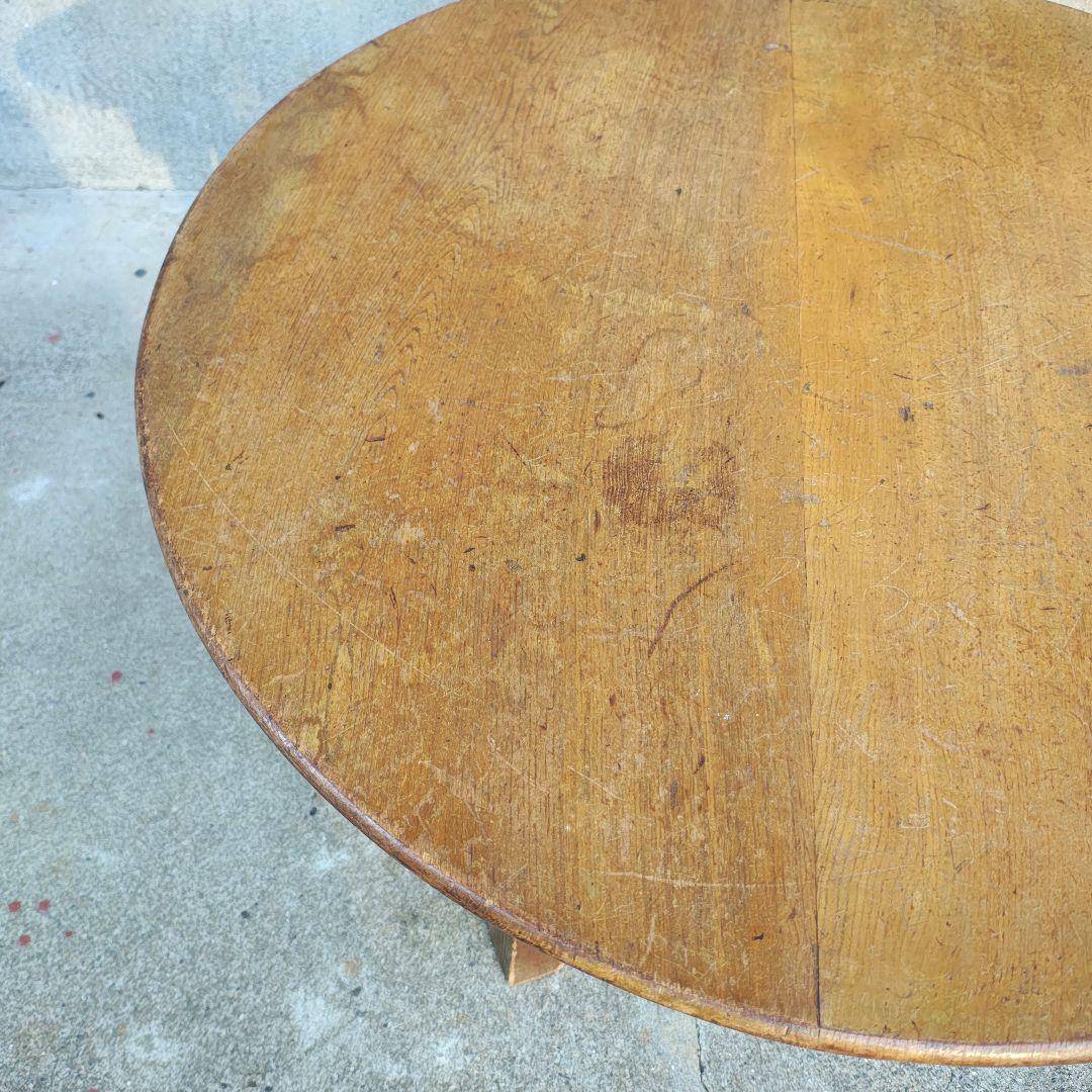 木製　卓袱台　ちゃぶ台　折り畳み　古家具　レトロ