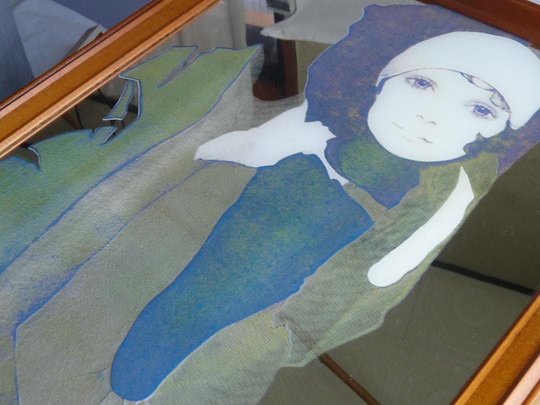 アートデザイン IRA Roberts カンサイグラス 1978年ミラー壁掛け鏡