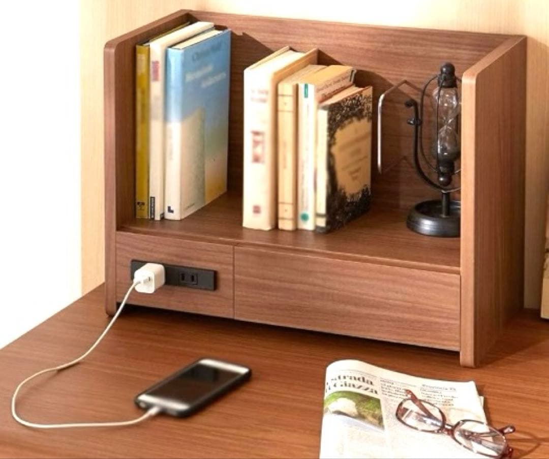 ソケット充電器 ／充電式多機能シンプル卓上本棚／JVCケンウッド★最終価格です★