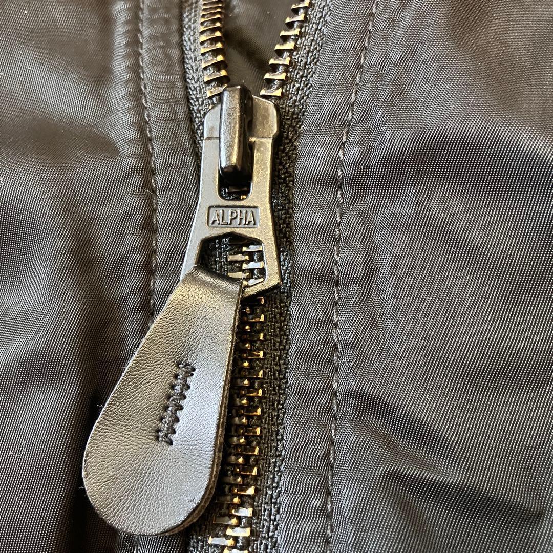 即完売サイズ ALPHA フード付フライトジャケット MA1 黒 3L