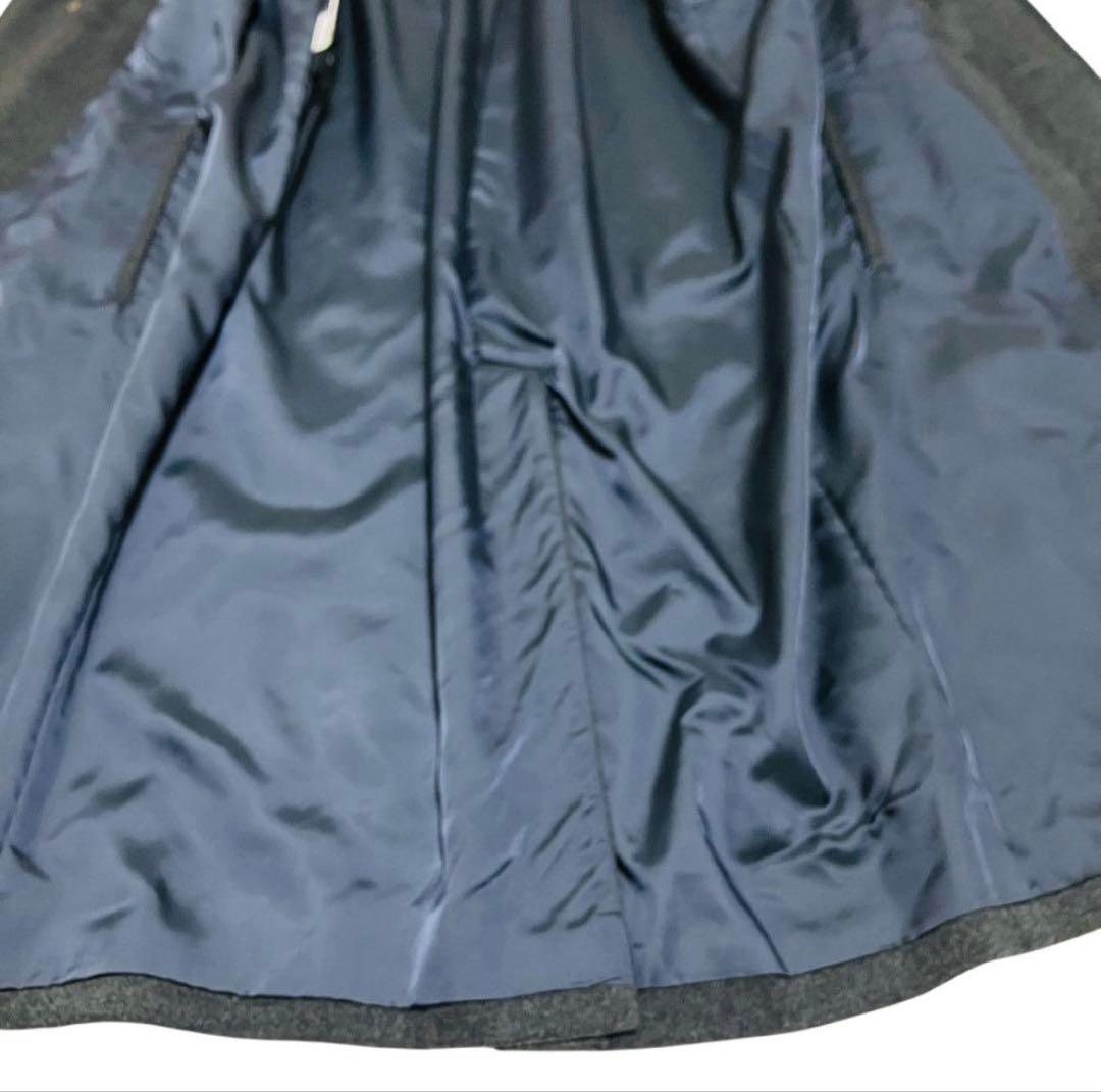 極美品✨希少 XL バーバリー ステンカラーコート カシミヤ混 ロング　グレー
