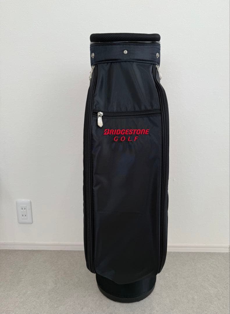 BRIDGESTONE キャディバッグ ブラック/レッド ゴルフバッグ