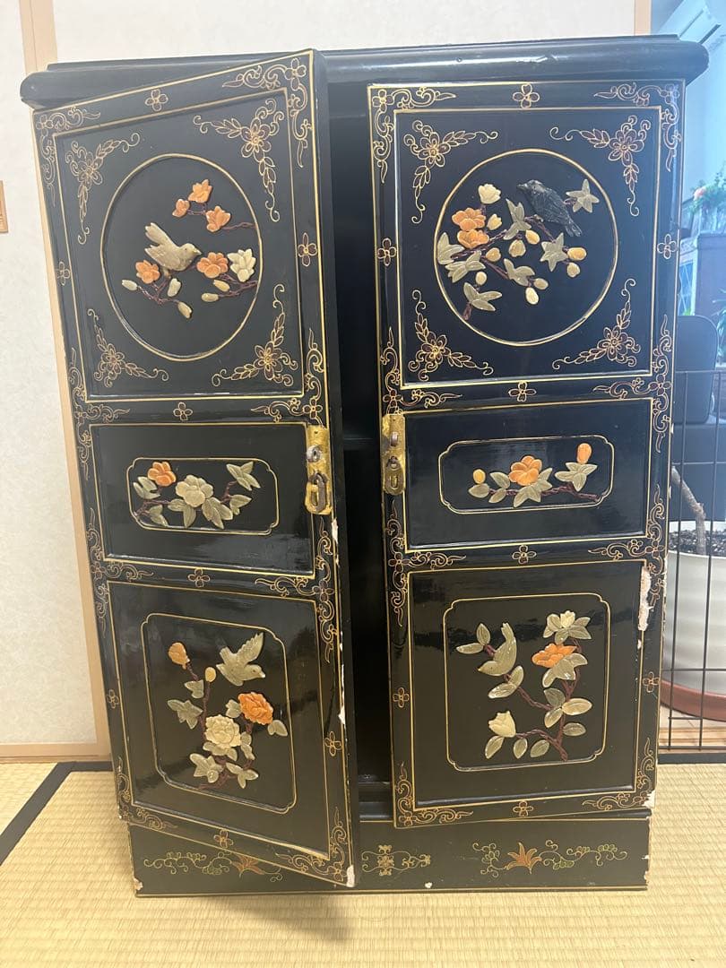 アンティーク/螺鈿箪笥/キャビネット/インテリア/中国家具/収納棚