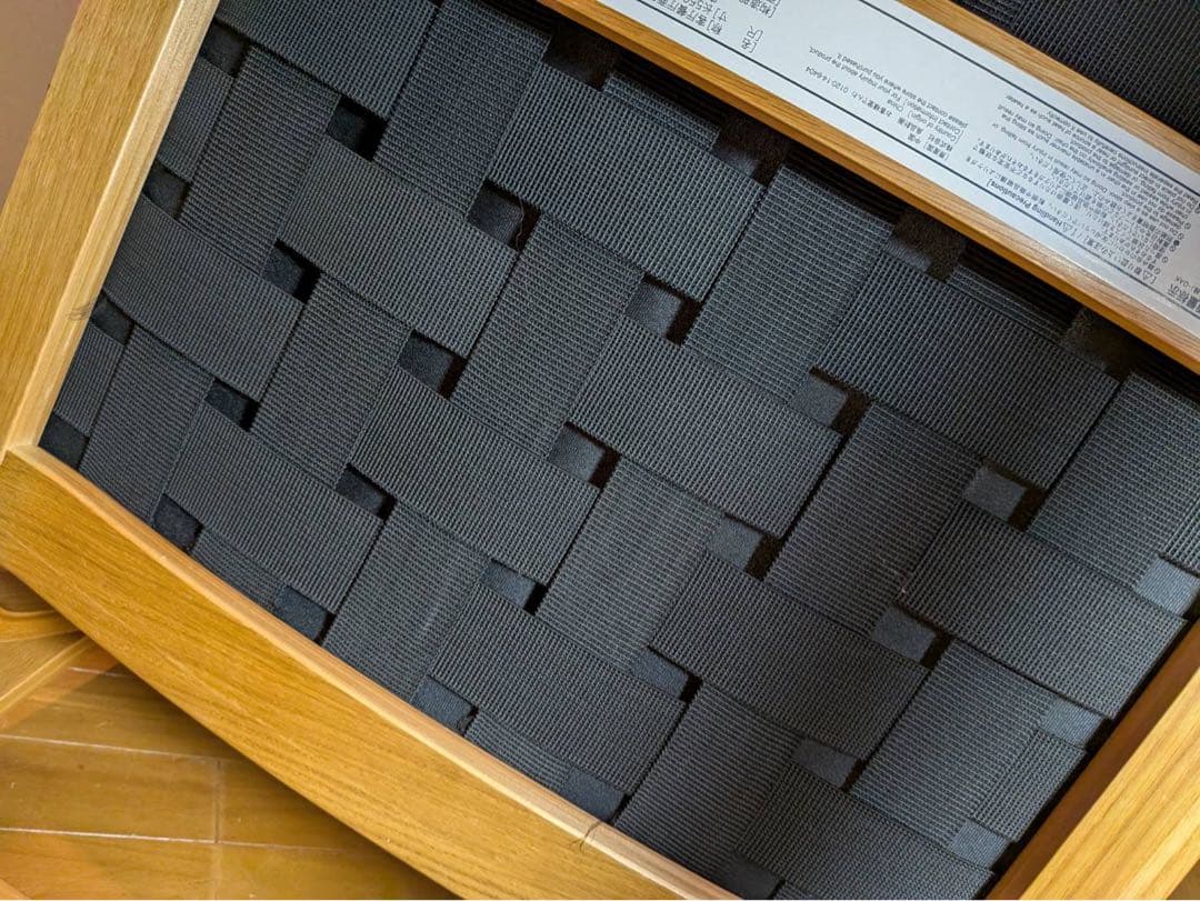 ■送料込■無印 リビングでもダイニングでもつかえるソファチェア アームイス紺色