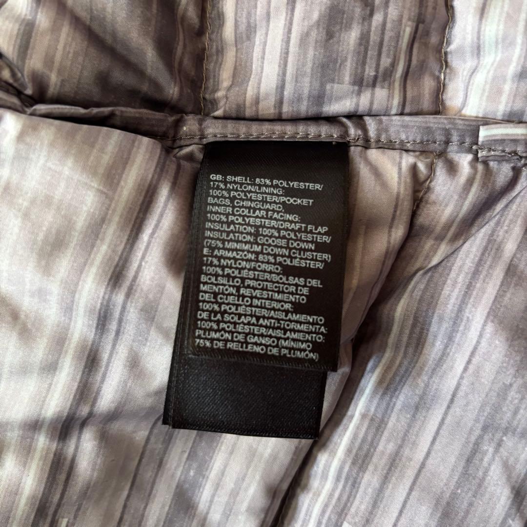 美品！ザノースフェイス フード付きダウンジャケット グレー