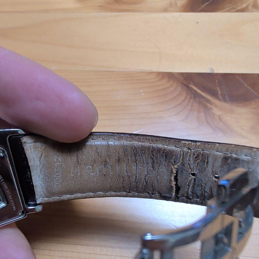 Hamilton ベンチュラスケルトン自動巻き時計 シルバー、箱無し