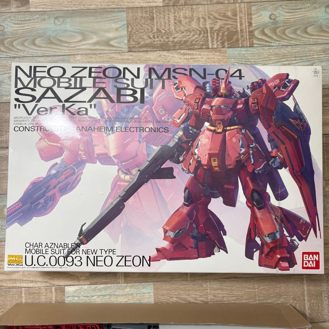 ユ*キ様 ガンダム SAZABI Ver Ka サザビー プラモデル 作りかけ