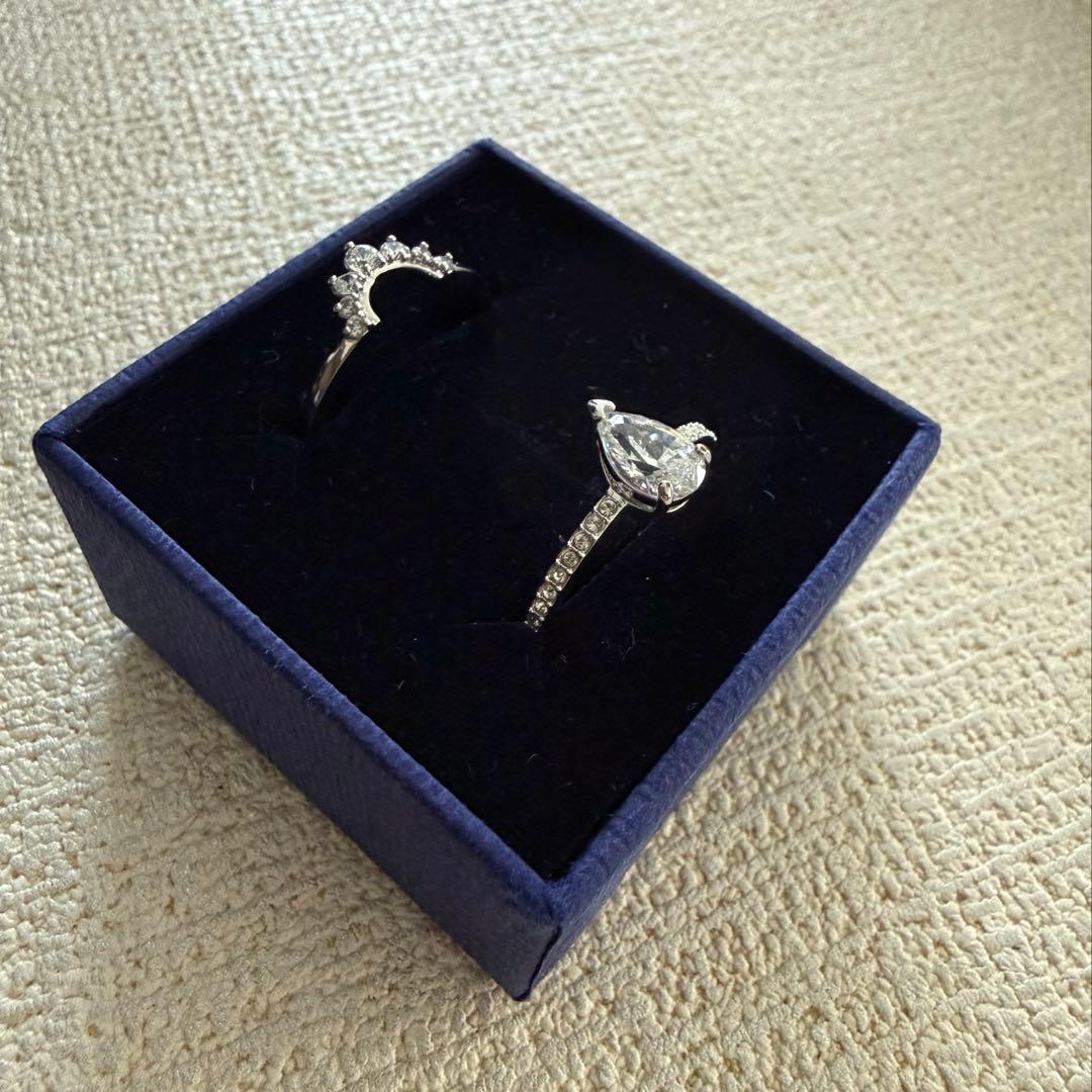 [2点セット]SWAROVSKI　指輪　サイズ55(14〜15号)