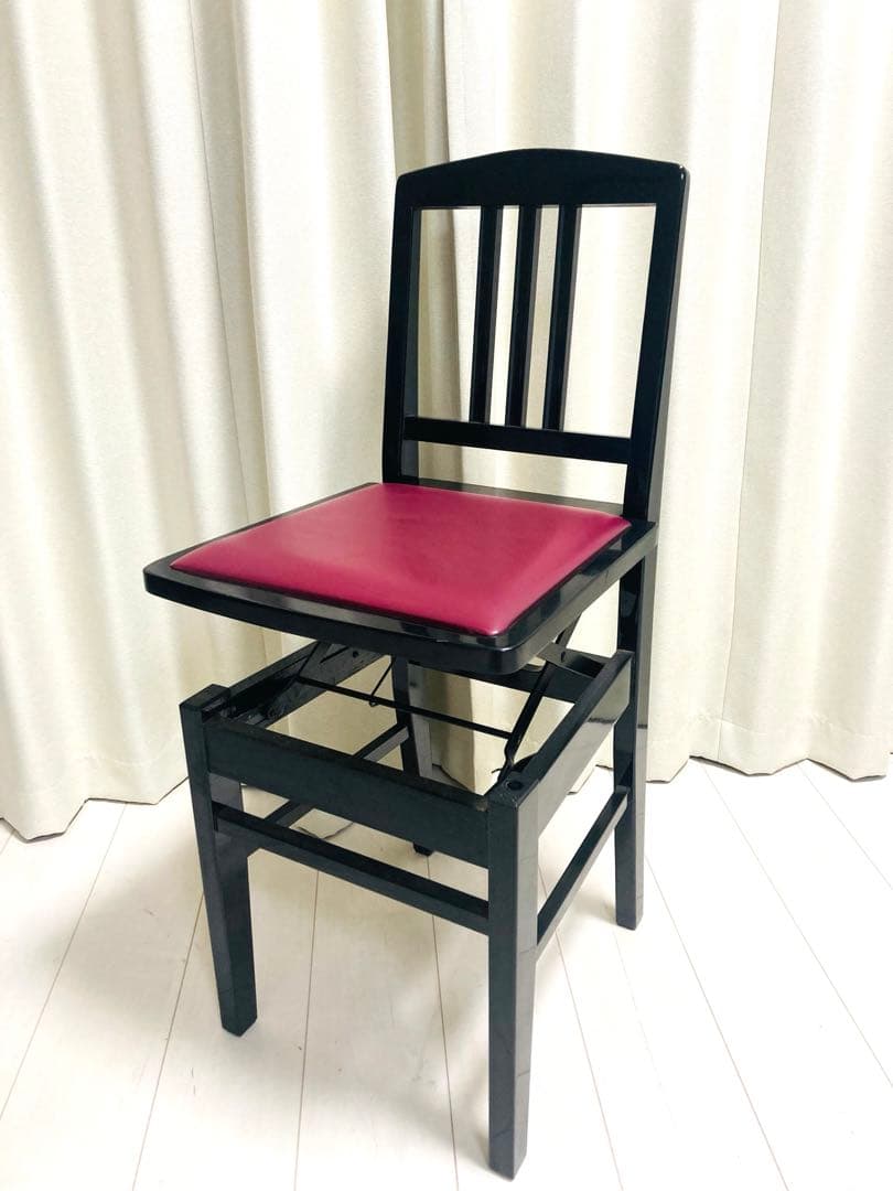 ピアノ椅子　背もたれ　高さ調節可能　ピアノ　チェア