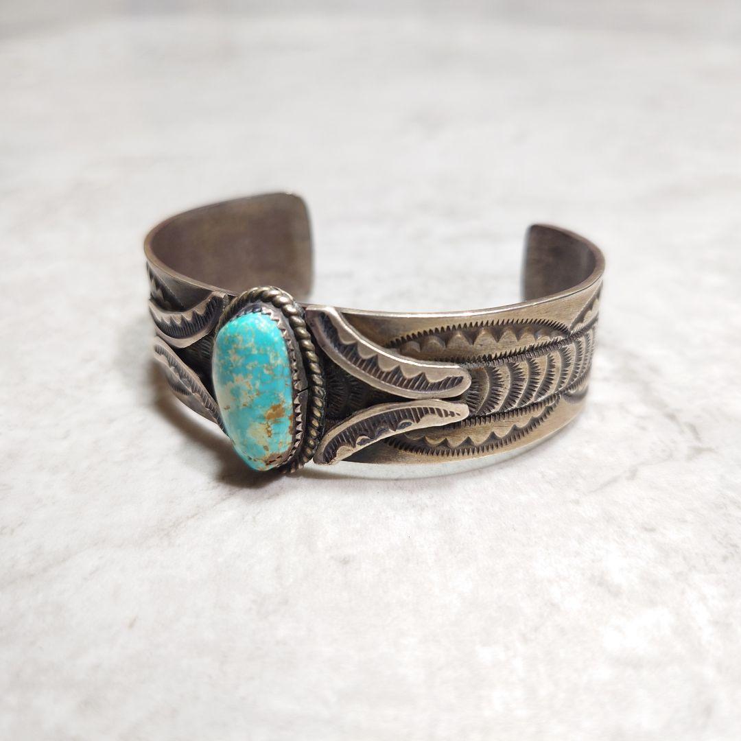 NAVAJO ナバホ Rick Martinez ターコイズバングル 925